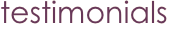 testimonials